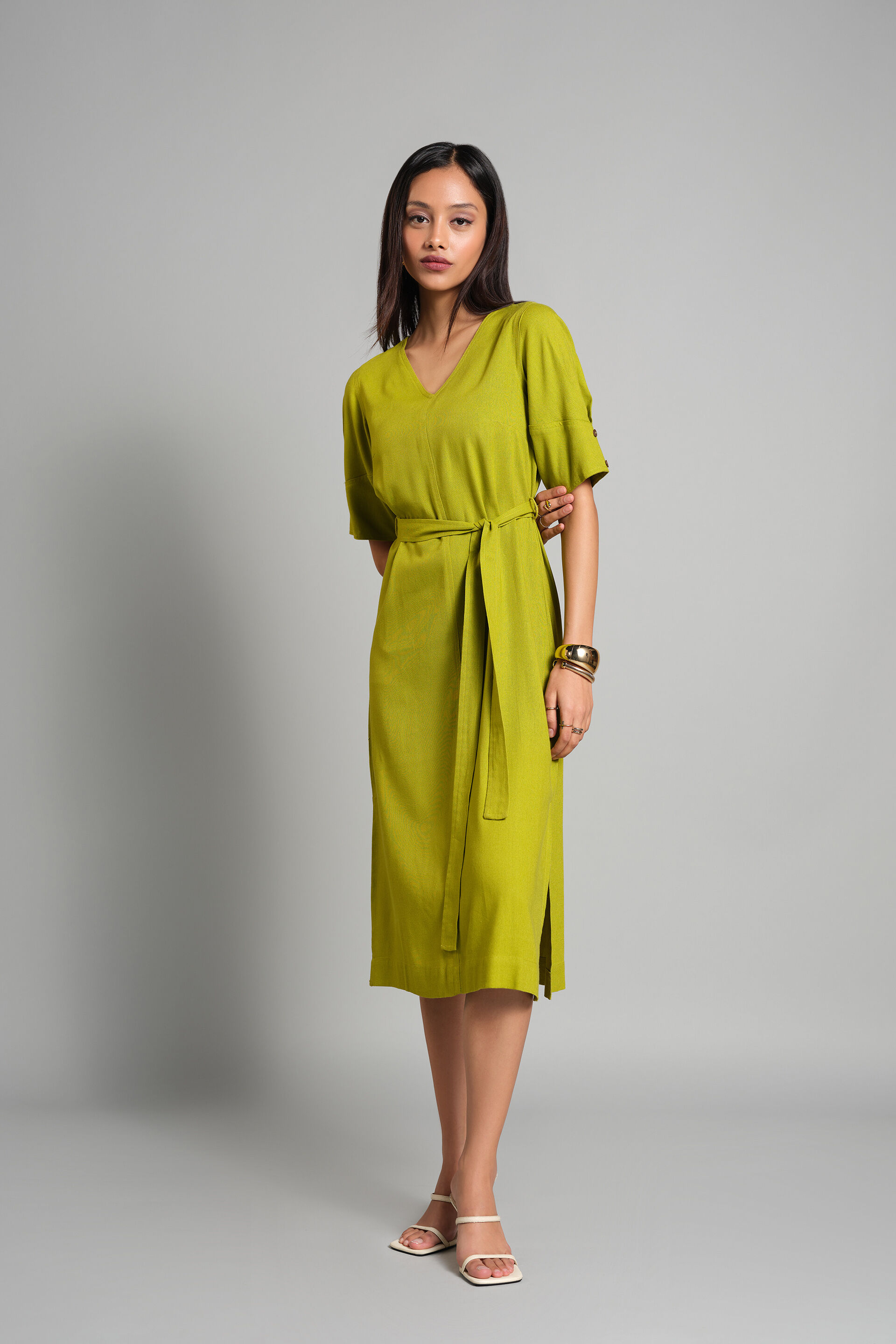 Palma Dress in Oasis — front
